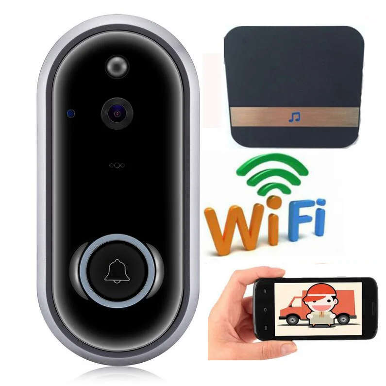 Умный видеозвонок с Wi Fi HD 720P ИК + Dingdong|Дверные звонки| |