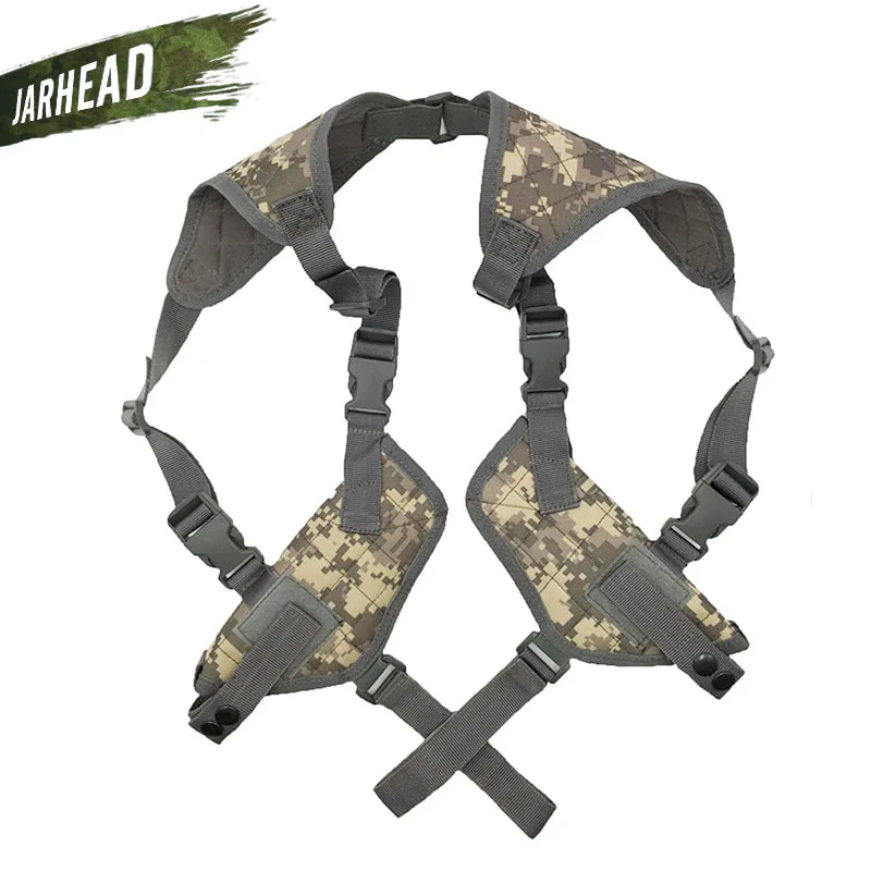 Billig EDC Links Rechts Hand Taktische Nylon Holster Pistole Unter Arm Schulter Doppel Pistole Pistole Holster Pouch Achselhöhle Versteckte