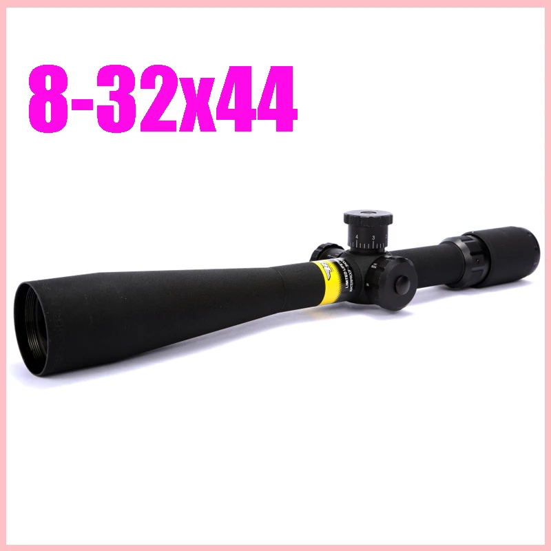 

Free Shipping 8-32x44 Side Wheel Focus Mil-Dot Hunting Rifle Scope Tactical Outdoor Aim Riflescope With 11mm / 20mm Ring Mount