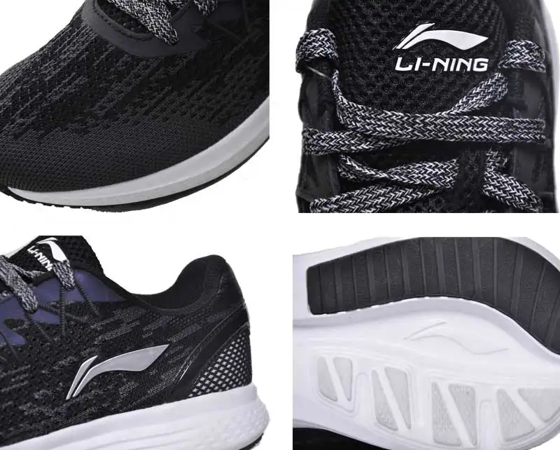 Li-Ning/ женские кроссовки для бега на подушке со звездами, дышащие кроссовки, текстильная спортивная обувь с подкладом под светильник, ARHM082 XYP472