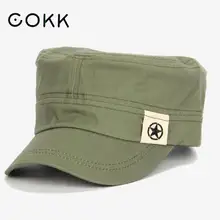 COKK, военные шапки, кепки для мужчин и женщин, звездная бейсбольная армейская милитарная шляпа, винтажная Морячка, мужская шляпа,, Gorras Planas, Повседневная