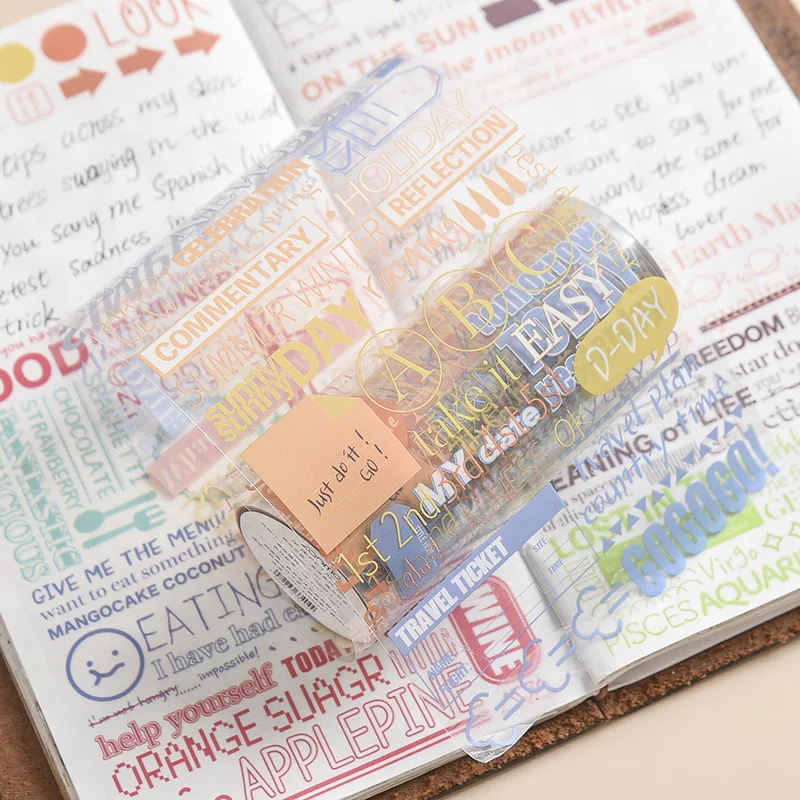 Английская газета постер коллаж лента Bullet Journal васи набор клейкая DIY Скрапбукинг