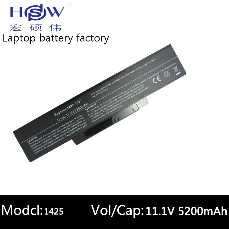 HSW батарея для ноутбука EL80 EL81 FL90 FL91 E42 K42 Dell Inspiron 1425 1427 Аккумулятор ноутбука|laptop