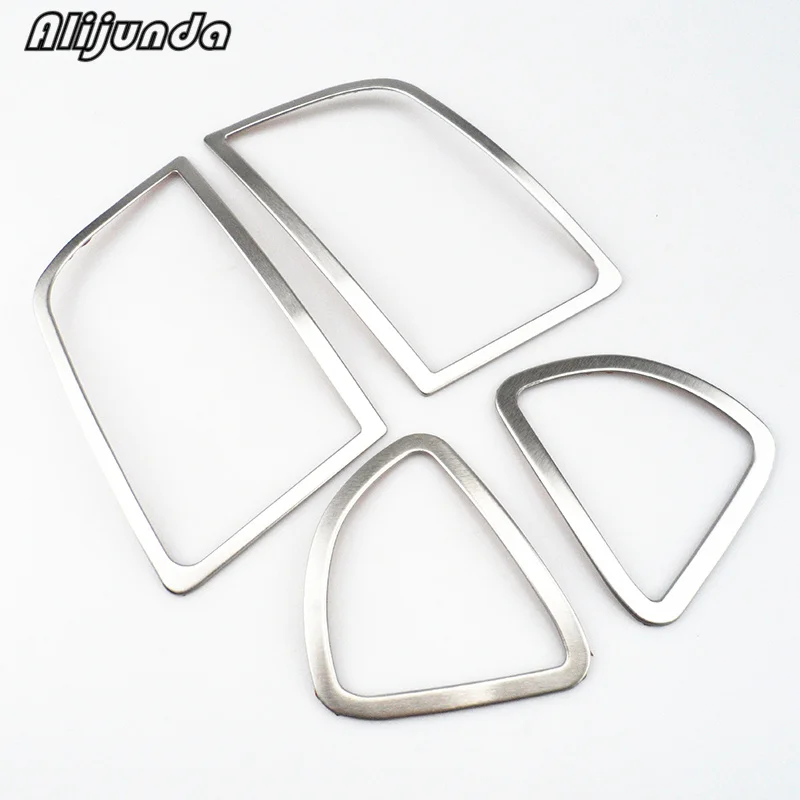 

4 pcs / set decorative air outlet air conditioning cover stainless steel frame car accessories for Mitsubishi ASX 2011-2015