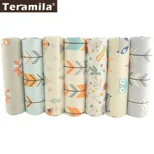 Teramila хлопковая ткань ручной работы 7 шт./40 см x 50 см жировые кварталы Telas DIY для детского шитья наволочка для подушки, украшение дома