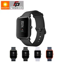 Купить Английская версия HUAMI Amazfit Смарт-часы молодежное издание Bip бит темп Lite 32 г ультра-легкий Экран 1,28″ водонепроницаемый gps компас