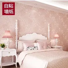 Европейский стиль большой 3 d тиснением нетканые липкие обои из гостиной спальня ТВ установка стены бумаги stickers-260z