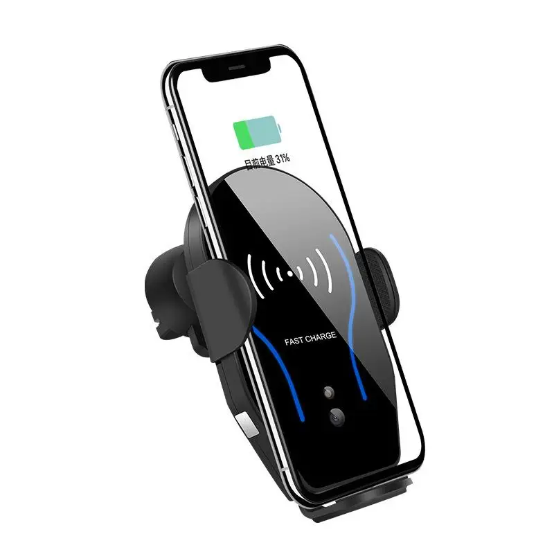 L автомобильное крепление Qi Беспроводное быстрое зарядное устройство Зарядка Автоматический Инфракрасный датчик держатель телефона для iPhone X 8