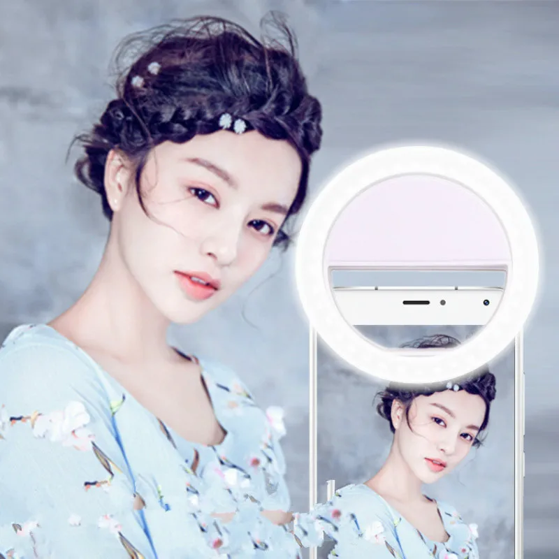 

Selfie LED Fill Light Universal Portable LED Ring Fill Light Lamp Camera Photography Flashes for IPhone Android Smart Phone