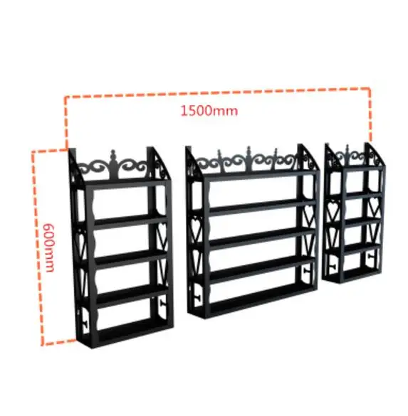 Железная полка для лака для ногтей клеевая полка настенная подвесная полка для духов косметический настенный шкаф для хранения - Цвет: 8