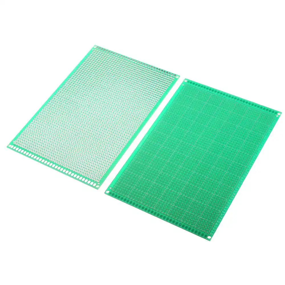 Online 10pcs 10x15cm FR 4 2.54mm Single Side DIY Prototype PCB Printed Circuit Board Passive Components