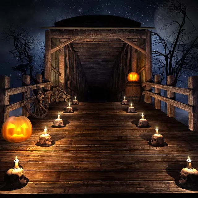 halloween theme vinyl custom photography backdrop prop photo studio