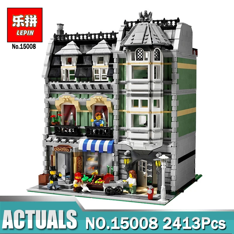 

2462Pcs City Street View Green Grocer Model 15008 Building Blocks Bricks Compatible Legoing 10185 Self-Locking Educational toy
