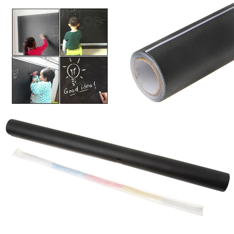 cheap Creative Novelty 45*200 cm Environmental Blackboard Chalk Board Sticker Wall Sticker For School and Office