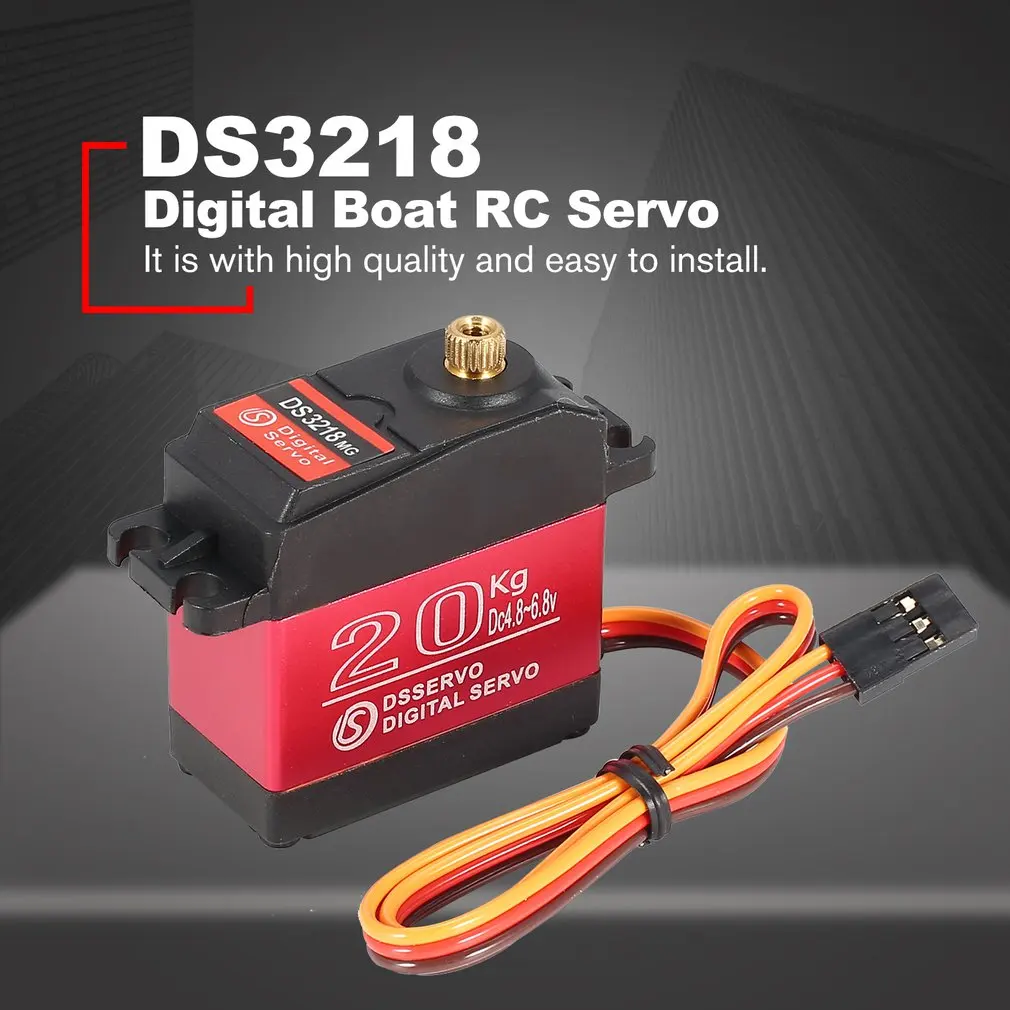 

1PCS DS3218 Steering Aluminum Gear Digital Servo for RC Crawler Truck Car Boat Airplane Helicopter Robot Spare Parts Accessories