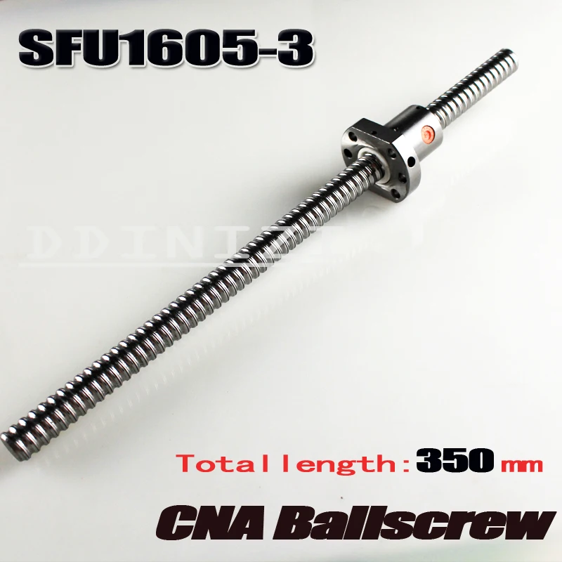 Бесплатная доставка SFU1605-3 SFU1605 350 мм RM1605 C7 свернутый шариковый винт 1 шт. +