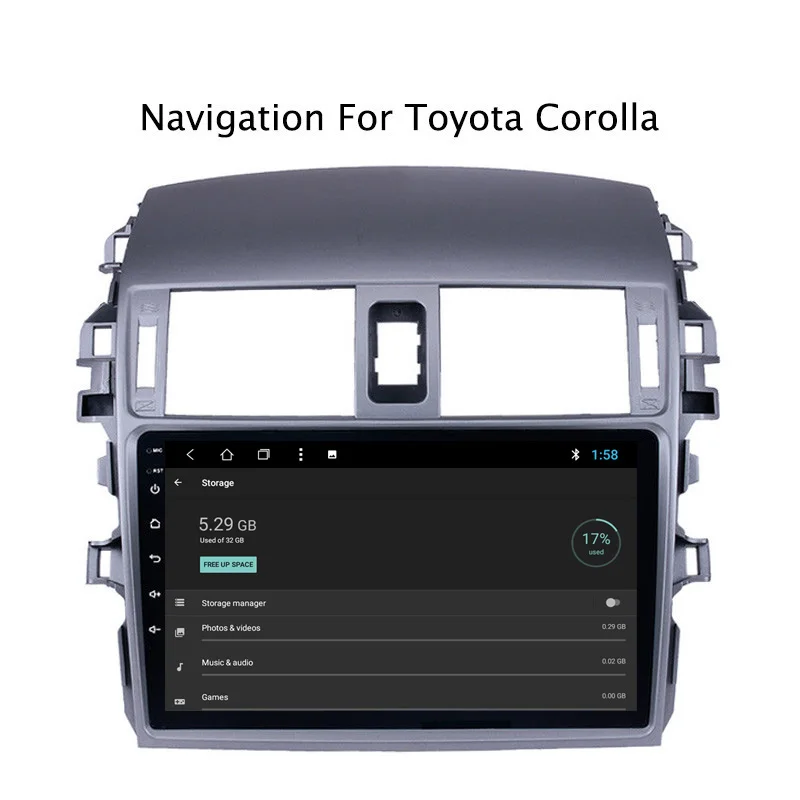 Cheap NAVITOPIA 9inch 2G RAM 32G ROM Android 8.1 Car Multimedia GPS Navigation for Toyota Corolla 2007 2008 2009 2010 2011 2012 2013 4