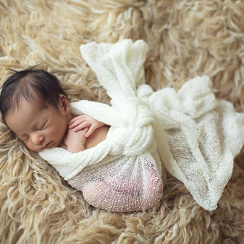 40*150 см реквизит для фотосъемки новорожденных детские фото обертывания растягивающееся набивное одеяло для новорожденных аксессуары для фотосессий 20 цветов