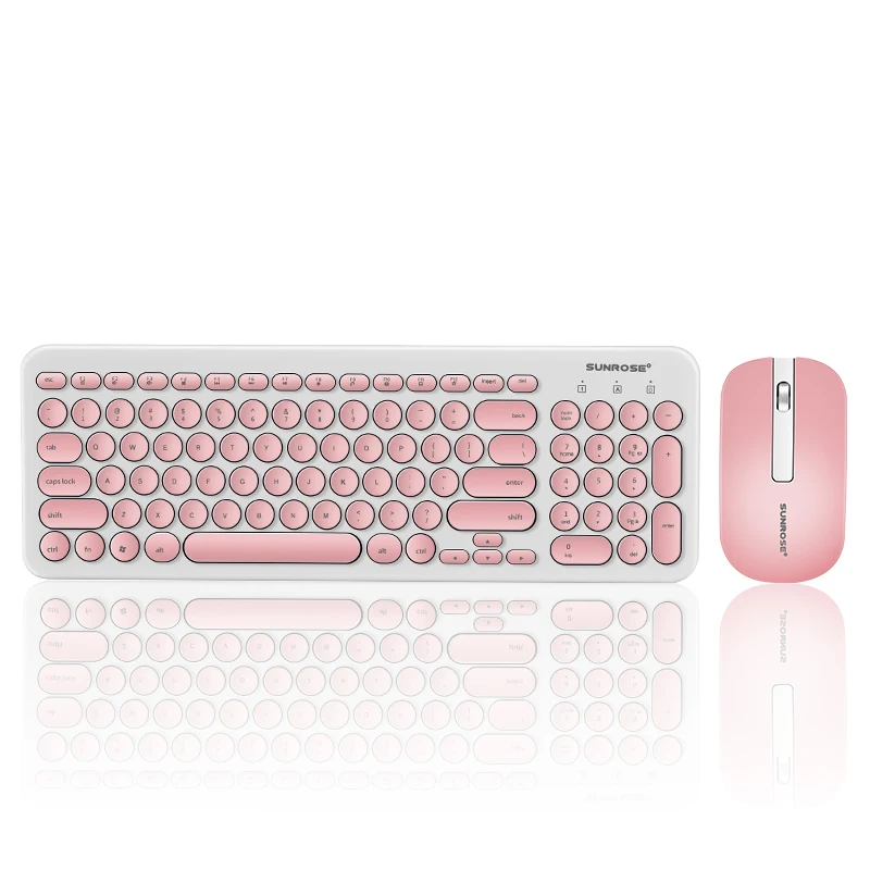 

SunRose T85 Business Keyboard Wireless mouse and keyboard set colorful keyboard desktop waterproof Splash ABS material Keyboard