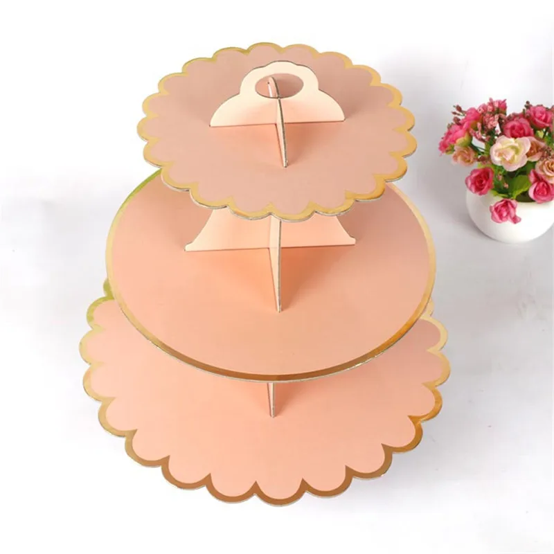 3 Tiers DIY Paper Cupcake Stand Dessert Candy Storage Holder Rack Baby Shower Wedding Birthday Party Cake Display DE75 (4)