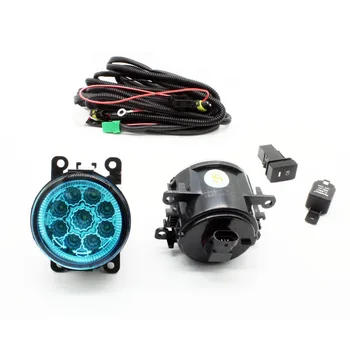 

H11 Wiring Harness Sockets Wire Connector Switch + 2 Fog Lights DRL Front Bumper LED Lamp Blue Lens For CITROEN C4 Picasso UD_