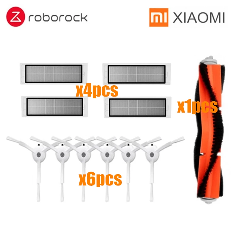 Xiaomi Roborock S50 S51 части швабры тряпки основная щетка hepa фильтр, боковая щетка для Xiaomi пылесос аксессуары Поколение 2 - Цвет: 11PCS