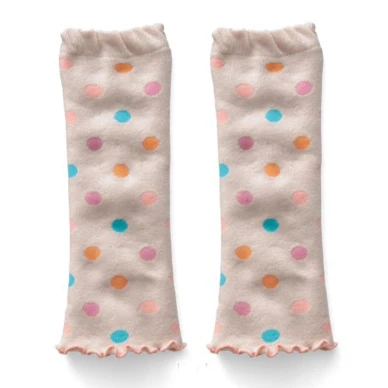 Хлопковые детские носки с принтом гетры, милые детские носки толстые гетры для маленьких мальчиков и девочек дышащие гетры для малышей - Цвет: Colorful Dot