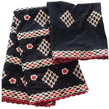 Швейцарская африканская вышивка ткань хлопок Швейные материалы высокого качества Текстиль для платьев Авто геле головной убор 5+ 2 ярдов/партия