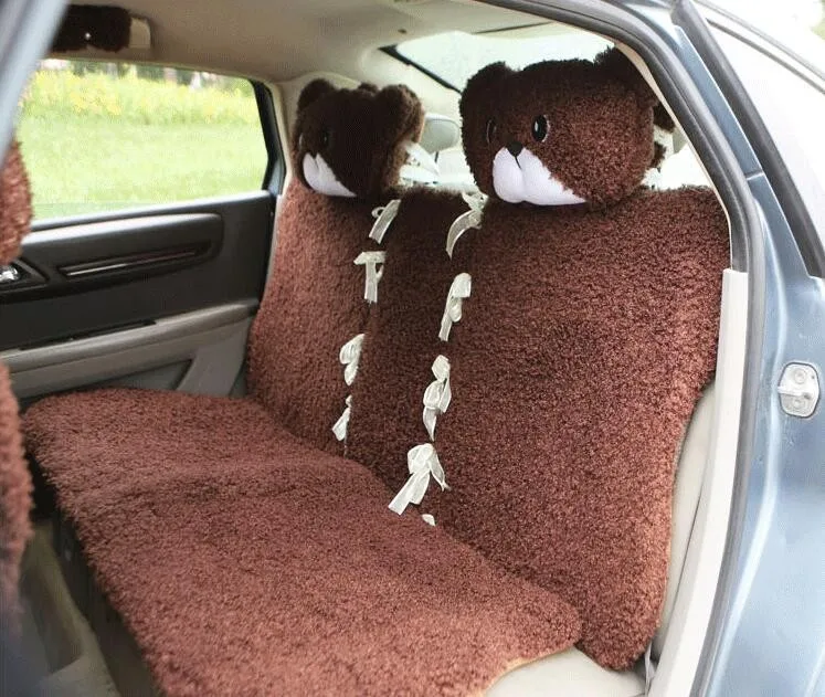 Mei-Mei-Bear-Lace-Universal-Automobile-Car-Seat-Cover-Rose-Velvet-Cushion-8pcs-41