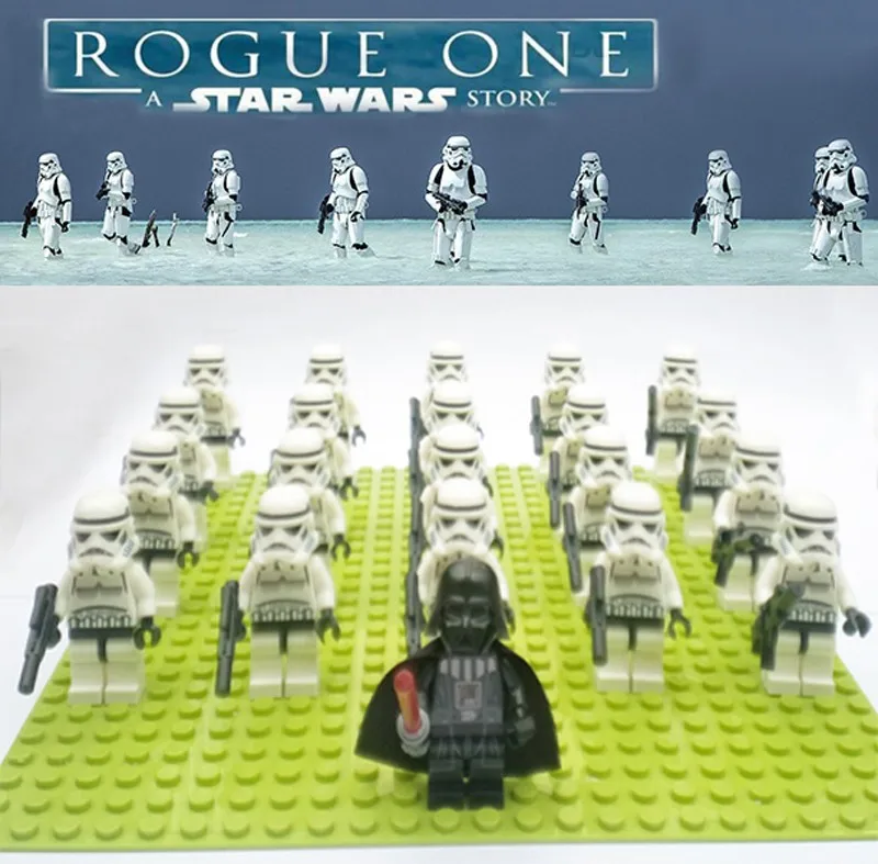 

21PCS Star Wars Imperial Hovertank Pilot SHORETROOPER DEATH TROOPER compatible 75156/4/2 block kid toy
