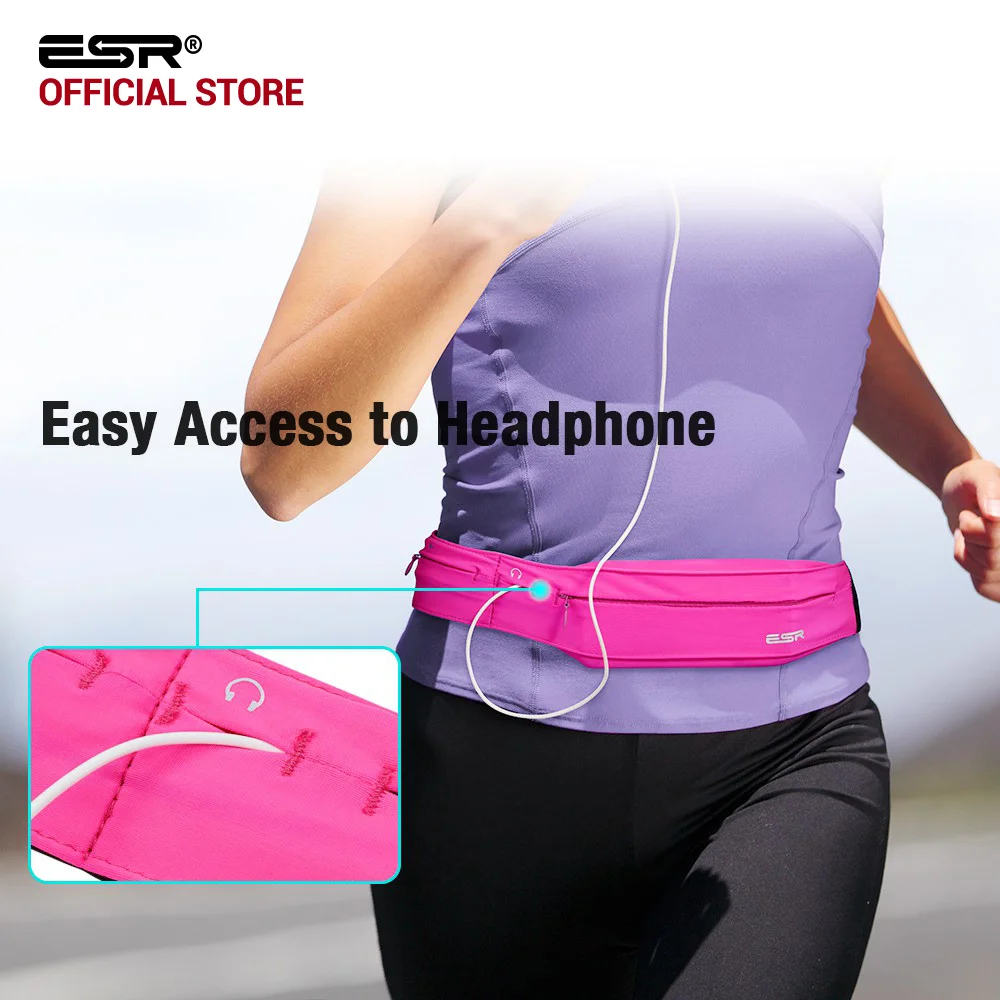 imágenes para Cinta de correr Paquete de La Cintura, ESR Universal Ligero Deportes Banda de Bolsa con Ranura Para Tarjeta de Clave de Auriculares para el iphone 7/6 s Plus/6/SE imágenes para Cinta de correr Paquete de La Cintura, ESR Universal Ligero Deportes Banda de Bolsa con Ranura Para Tarjeta de Clave de Auriculares para el iphone 7/6 s Plus/6/SE
