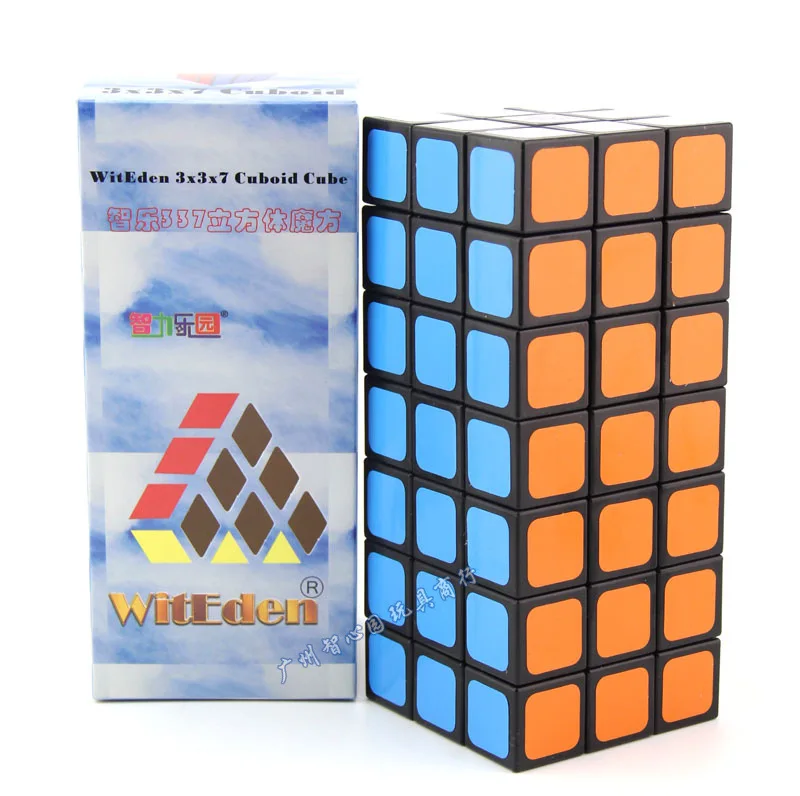 

WitEden 3x3x7 Cuboid Black Magic cube Puzzle New WitEden 337 cube