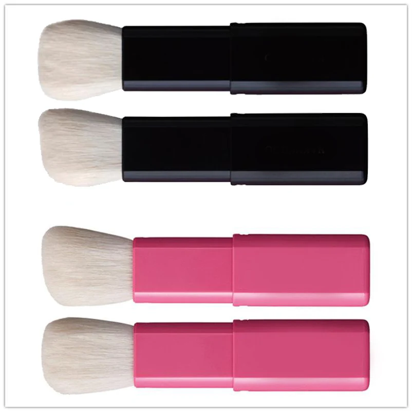 HAK-SERIES J601/J602 слайд лицо Brush Angled/плоские круглые качества из козьей шерсти Многоцелевой Путешествия Макияж кисть blender инструмент