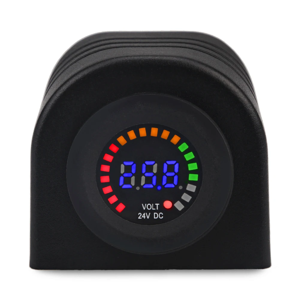Car Voltmeter Digital Display Volt Meter Panel Led 12v Voltmeter Motorcycle Waterproof Digital Car Volt Meter