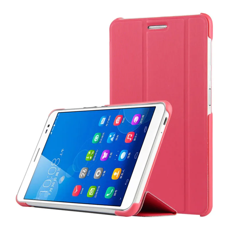 

Slim 3-Folder Lightweight Stand PU Leather Cover Shell Funda Case For Huawei Honor X2 2 Generation Mediapad X2 GEM-703L Tablet