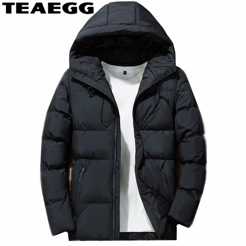 

TEAEGG New Casual Hooded Parka Men Outwear Coat Jaquetas Masculina Inverno Warm Winter Jackets Men Parkas Homme Mujer AL692