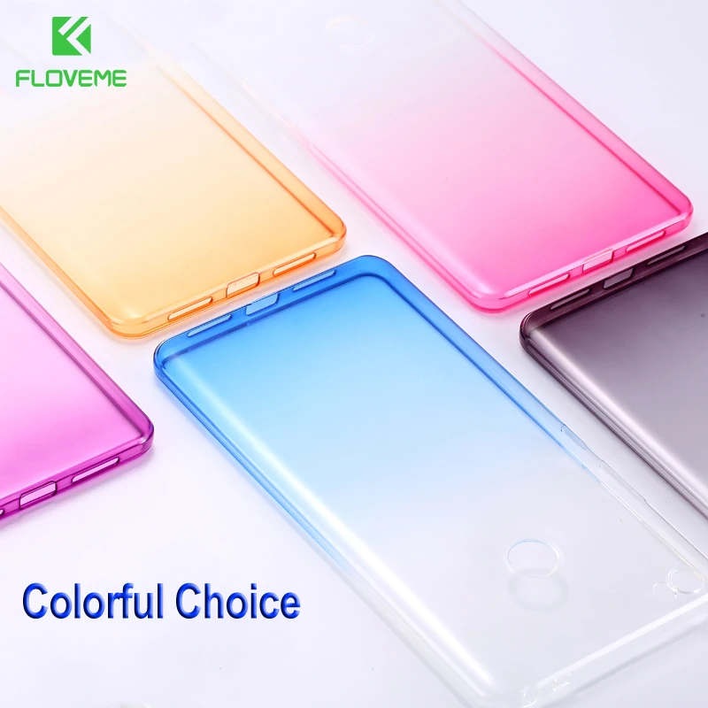 

FLOVEME Gradient Case For Xiaomi Redmi 4X Note 4 4X Mi 8 Mi8SE Soft Phone Cover For Xiaomi Redmi 5A Note 5A 4X 5 Plus Case Coque