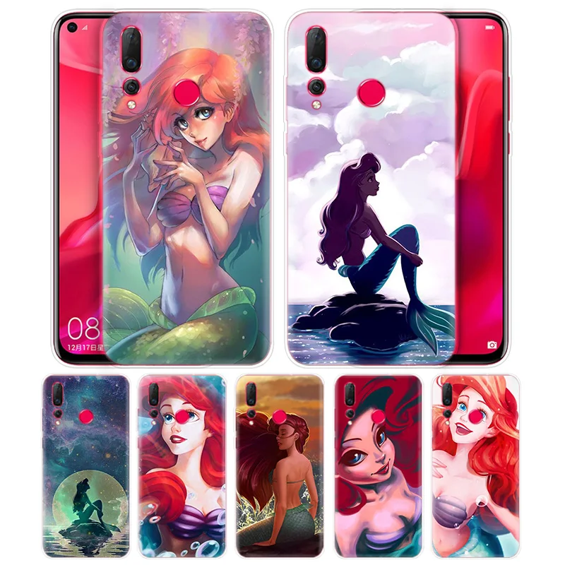 

Princess Ariel Little Mermaid Pattern Case Coque for Huawei Honor 20 10 8S 8A 8C 8X Play 20i V20 Lite Pro Y9 Y7 Y6 Y5 2019 2018