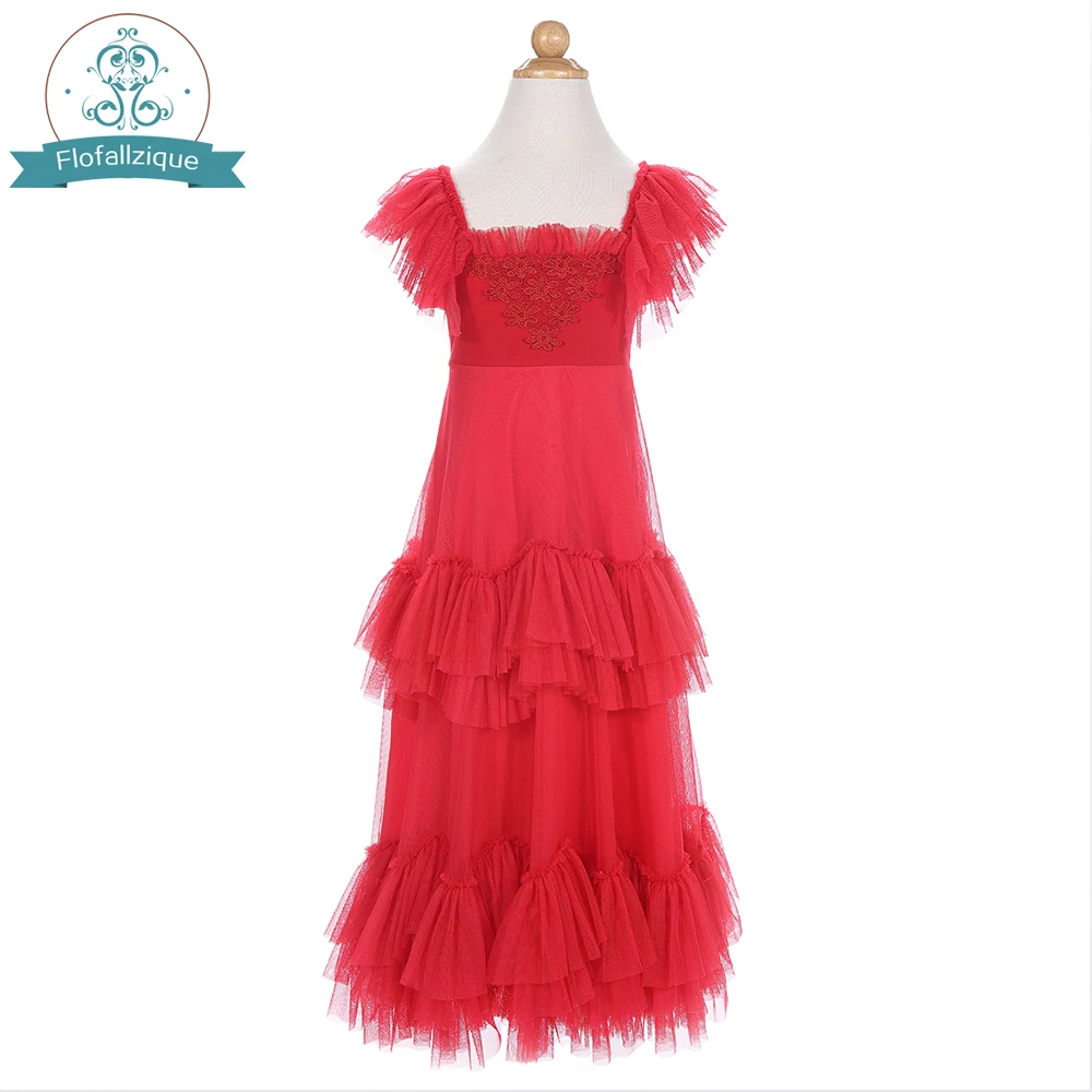 Платья для девочек, держащих букет невесты на свадьбе, вечерние, элегантные, выпускное платье из фатина, платья принцессы, Детские платья для девочек, Рождественская одежда