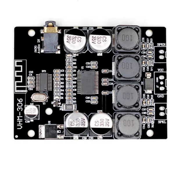 

TPA3118 2x30W 8-26V DC Stereo audio Bluetooth Digital power Amplifier Board For amplifiers D3-001 Connector