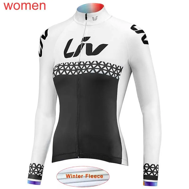 Liv женский зимний теплый флисовый комбинезон для езды на велосипеде, дышащий Быстросохнущий комплект одежды для гонок на велосипеде, разные размеры