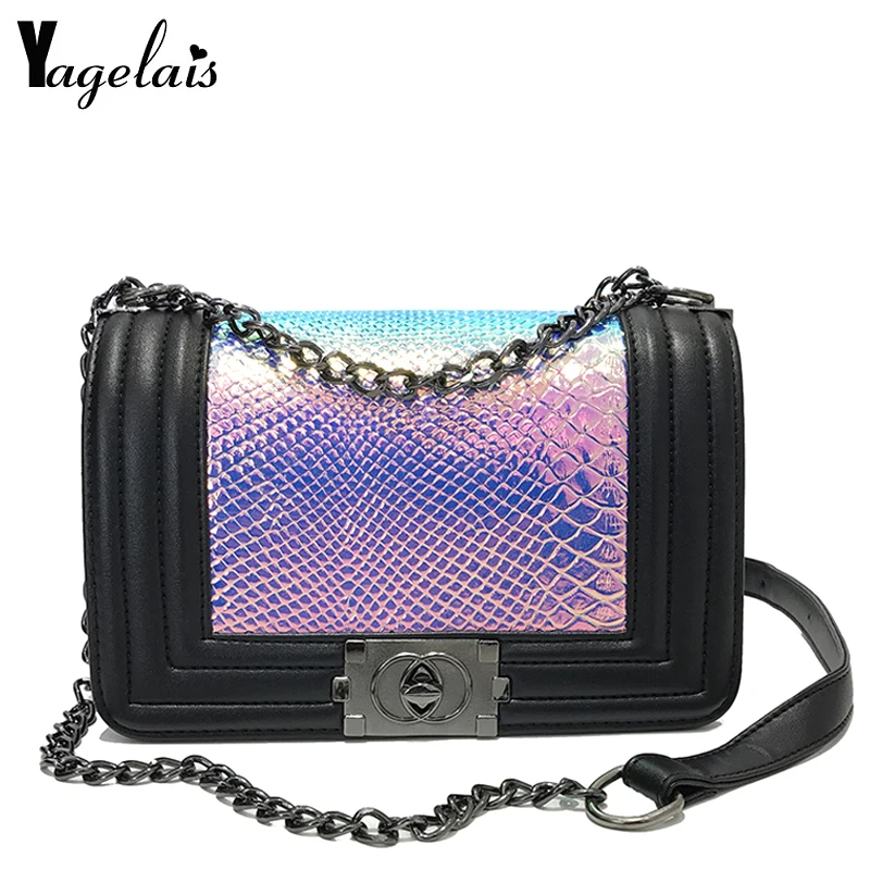 2018 небольшой мини клапаном сумка Для женщин Crossbody Курьерские сумки с цепочкой