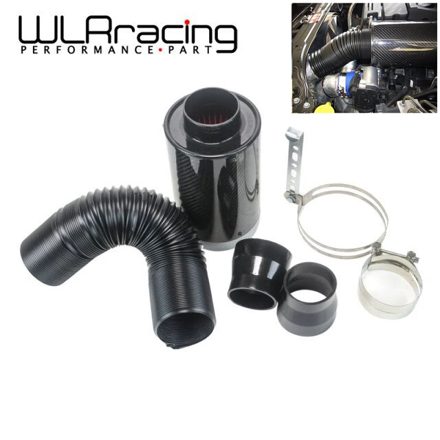 

WLR RACING - Universal Racing Carbon Fiber Cold Feed Induction Kit Air Intake Kit Air Filter Box Witout Fan WLR-AIT13
