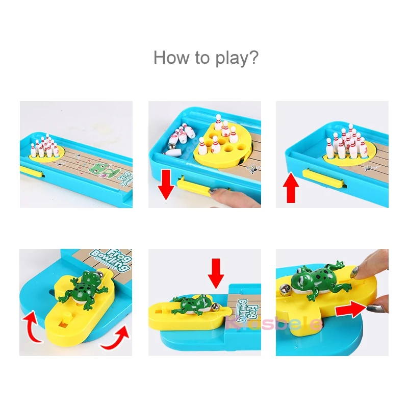 Mini Desktop Bowling Game Toy Funny Indoor Parent-Child Interactive Table Sports Game Toy Bowling Educational Gift For Kids 4