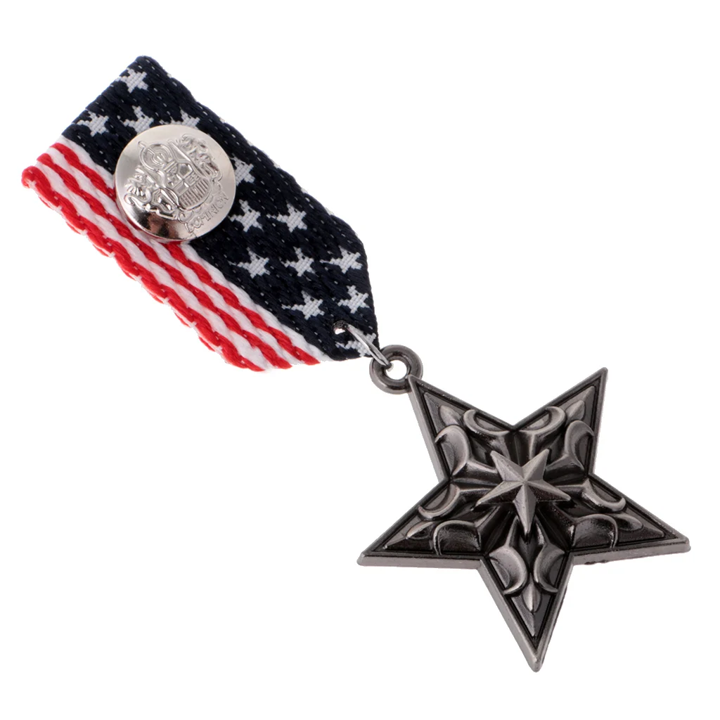 2 pcs Trendy American British Navy Costume Suit Medal Brooch Lapel Pin Badge Banquet Clothing for Men 
