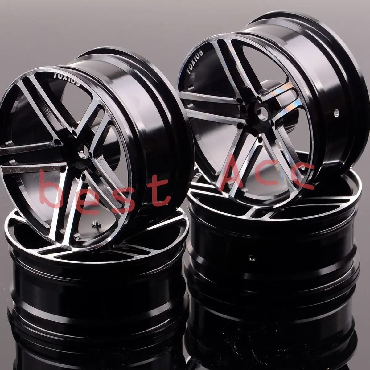 Внедорожный Дрифт Sakura HSP Tamiya 5 спиц AMG Ступица колеса автомобили 4xwheels Rim 1054 черный