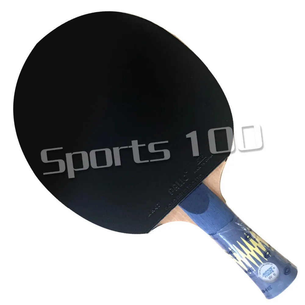 Skup Pro Combo rakieta YINHE W6 ostrze do tenisa stołowego z Palio AK47 żółty i Palio AK47 niebieska guma z gąbką