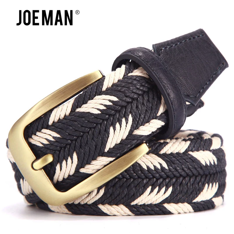 

Men Briaded Belts Women Woven Belt No Holes No Stretch Cotton Belts 3.5 CM Width 100 to 160 cm Belt Length 32 to 59 Inch Waist