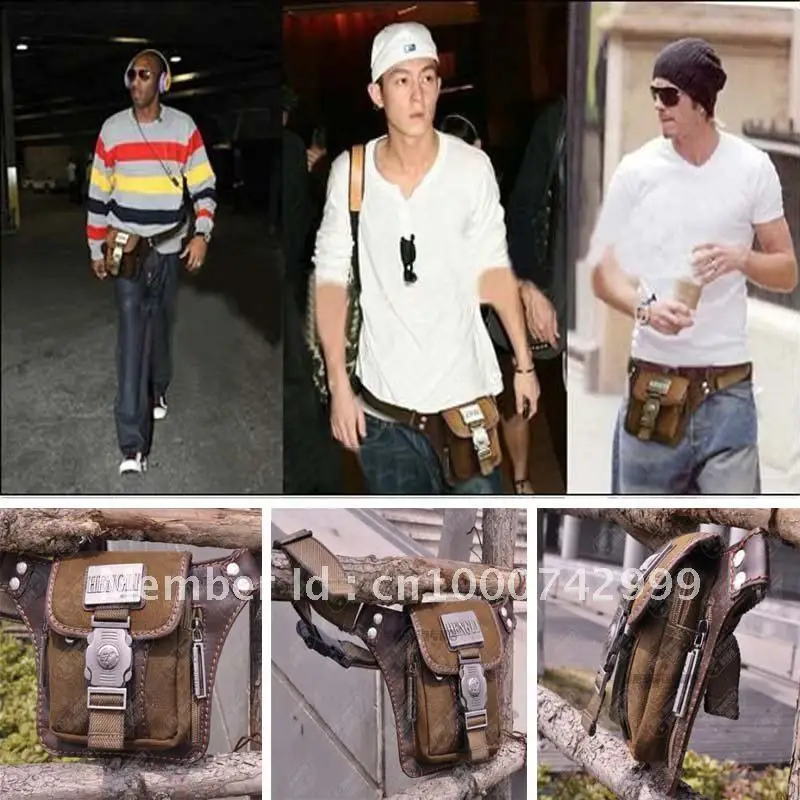 New Vintage Coffee Y Canvas Men Waist Pack Bag S New Vintage Coffee Y Canvas Men Waist Pack Bag S Belt Bags Free Shipping In Costumes From Novelty