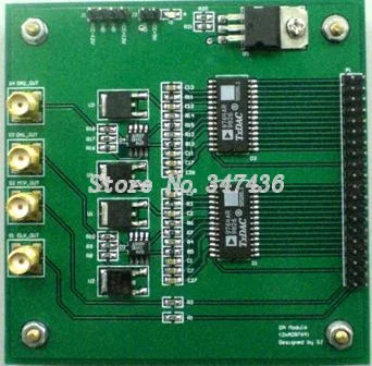 

Dual high speed DA module (2xAD9764) (14Bit, 125MSPS) (electronic competition routines)